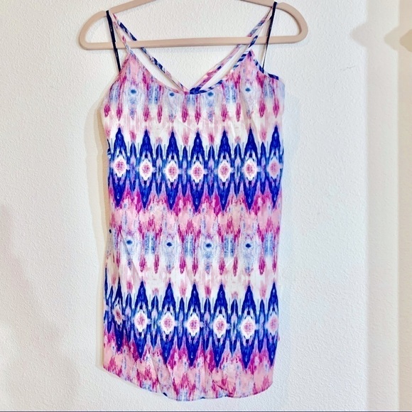 🫠 5 items = $15 🫠 FOREVER 21 XXI crossback swimsuit coverup multicolor tie dye - Picture 1 of 2